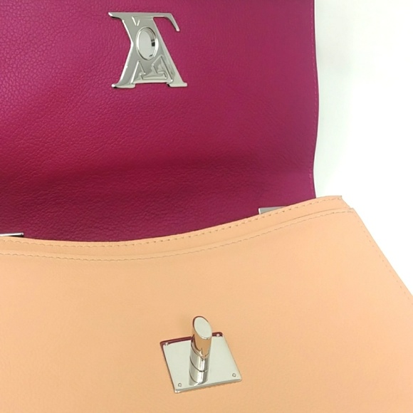 🎉HP🎉Louis Vuitton Lockme BB II AUTHENTIC Venus Purple Silver Hardware Rare! - Picture 6 of 15